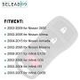 SELEAD Flip Key Fob 4 Buttons Keyless Entry Remote fit for 2002-2017 Nissan Maxima Murano 350Z Quest Armada Infiniti I35 G35 Antitheft Keyless Entry Systems KBRASTU15 2pcs US Stock