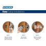 Schlage F51 GEO 716 Georgian Knob Keyed Entry Lock, Aged Bronze