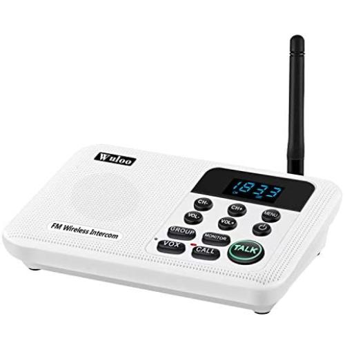 Wuloo Intercoms Wireless for Home 1 Mile Range 22 Channel 100 Digital Code Display Screen(Only 1 Unit for Expandable The Original intercom System, CAN NOT Work Without Other Units)