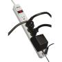 Tripp Lite 6 Outlet Surge Protector Power Strip 6ft Cord 990 Joules Dual USB Charging LED & INSURANCE (TLP606USB)