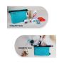 Gox Travel Toiletry Bag Carry On Zipper Pouch Cosmetic Kit Makeup Digital Bag Water Resistant Nylon (Turquoise)