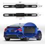 DALLUX License Plate Backup Camera,Car RV Van Truck Rear View Front View Reverse Camera IP68 Waterproof HD Color 170 Degree Wide Viewing Angle 7 LED Night Vision with Guide Line ON/Off