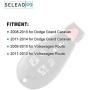 SELEAD Flip Key Fob 7 Buttons Keyless Entry Remote fit for 2008-2015 Town andamp Dodge Grand Caravan Volkswagen Routan Antitheft Keyless Entry Systems M3N5WY783X 2pcs US Stock