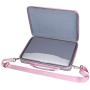 Smatree Hard Shell Carrying Case Compatible for 13.3 inch MacBook Pro/MacBook Air 2020 2019 2018 2017/12.9 inch iPad Pro/ 12 inch MacBook/Surface Pro X/7/6/5/4, Laptop and Tablet Shoulder Bag (Pink)