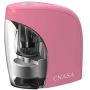 Pencil Sharpener, Electric Pencil Sharpener with Auto Safe Feature,Portable Electric Sharpener for Home/School/Classroom/Office,USB or 2AA Batteries Operated (Pink)