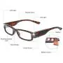 SKYWAY Blue Light Blocking Readers with LED Lighted Reading Glasses, Unisex Clear Vision Compact Full Frame Eyewear Glasses for Nighttime Reading (+350)