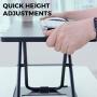 HumanCentric Keyboard and Mouse Stand (Black) – Adjustable Riser for Standing Desks/Desktops and Sit Stand Desks | Lifts Up to 13 inches in Height