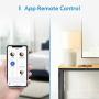 meross Smart Light Switch Compatible with Alexa, Google Assistant and SmartThings, Needs Neutral Wire, Single Pole WiFi Wall Switch, Remote Control, Schedules, No Hub Needed, 4 Pack