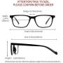 Cyxus Reading Glasses Blue Light Blocking Clear Lens Magnification Readers for Men Women