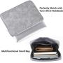 PU Leather Padded Laptop Bag HBLOOMYST 13 14 15 Inch Frosted Protective Notebook Sleeve Computer Case Cover