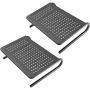 Monitor Stand Riser with Vented Metal for Computer, Laptop, Desk, Printer with 14.5 Platform 4 inch Height (Black, 2 Pack)