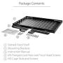StarTech.com 1U Adjustable Vented Server Rack Mount Shelf - 175lbs - 19.5 to 38in Deep Universal Tray for 19'' AV/ Network Equipment Rack (ADJSHELF) , Black