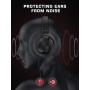 PeohZarr On-Ear Headphones with Microphone, Lightweight Folding Stereo Bass Headphones with 1.5M Tangle Free Cord, Portable Wired Headphones for Smartphone Tablet Laptop Computer MP3/4