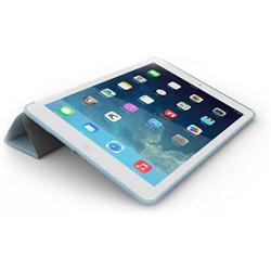 iPad Mini 1 2 & 3 Case - DUAL Blue Cover with Rubberized back and Smart Feature for Apple iPad Mini 1st 2nd & 3rd