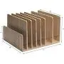 MobileVision Bamboo Device Organizer for Smartphones, Tablets and Laptops, 7 Slots with Extra Wide Slots for Laptops