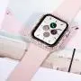 Fullife Compatible with Apple Watch Case, Bling Cases Replacement for Apple Watch 38mm 40mm 42mm 44mm Protective Bumper Compatible with Apple Watch Series 6 5 4 3 2 1 SE (40mm-Clear)
