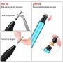 Digiroot Universal Stylus,[2-in-1] Disc Stylus Pen Touch Screen Pens for All Touch Screens Cell Phones, iPad, Tablets, Laptops with 9 Replacement Tips(6 Discs, 3 Fiber Tips Included) - (Blue)