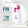 Nano Ionic Facial Steamer, CkeyiN Face Steamer Hot Mist Moisturizing Face Sprayer Humidifier with Auto-power Off