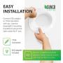 Sunco Lighting 6 Pack 4 Inch LED Recessed Downlight, Baffle Trim, Dimmable, 11W=40W, 5000K Daylight, 660 LM, Damp Rated, Simple Retrofit Installation - UL + Energy Star