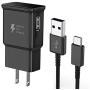 TT&C Adaptive Fast Charger kit with USB Type C Cable Compatible with Samsung Galaxy S20/ S8/S8 Plus/ S9/ S9+/ S10/ S10 Plus/Note 8/ Note 9/ Note 10 (Black)