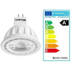 Wixann MR16 LED Light Bulb, 2700K Soft Warm White, 12-Volt, 5W-50W Equivalent, GU5.3 Bi-Pin Base, 36 Degree Spot Lighting for Indoor/Outdoor Landscape Track Bulbs-Not Dimmable (10 Pack)