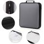 CD Case, COOFIT 160 Capacity DVD Storage DVD Case VCD Wallets Storage Organizer Flexible Plastic Protective DVD Storage Grey