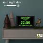Digital Alarm Clock Wall Bedroom Calendar, 16 Reminders 5 Custom Alarms, Memory Loss Elderly Seniors Dementia Sufferers Alzheimers Vision Impaired Children - Black