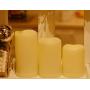 Outdoor Weatherproof Flameless Candles with Timer – SWEETIME Battery Operated Candles with Flickering Flame, Led Electronic Candles for Party Decor.