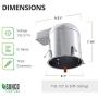 Sunco Lighting 6 Pack 6 Inch Remodel Housing, Air Tight IC Rated Aluminum Can, 120-277V, TP24 Connector Included for Easy Install - UL & Title 24 Compliant