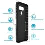 Speck Products Presidio Grip Cell Phone Case for LG G6 - Black/Black