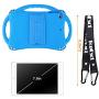 TopEsct Kids Case for iPad Mini 5 4 3 2 1,Silicone Childproof for All Kinds of iPad Mini, Built-in Handle Stand, Comes with a Strap. (Blue)