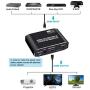 NEWCARE HDMI 2.0b Switch 3 in 1 Out,3x1 HDMI Selector Switch with Remote,Support UHD 4K@60Hz Ultra HD 3D 1080P,HDCP 2.2 HDR,18.5Gbps HDMI Switcher Come with High Speed HDMI Cable (Black)