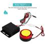 Motorcycle Bike Anti-Theft Alarm System, 12V Universal Anti-Theft Security Alarm with Double Remote Control