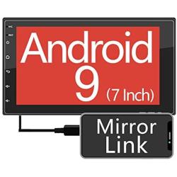 ZHNN 7 Inch Android 9.1 2021 New Car Stereo Radio Double Din Touchscreen Head Unit Multimedia Player,GPS Navigation Receiver/Bluetooth/Mirror Link/Support Backup Camera/FM/Dual USB (16GB)
