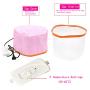 Hair Care Hat, Hair SPA Cap, Nourish Hair Care Hat, Electric Hair Cap Thermal Cap For Hair Spa Home（Zipper has pink and green, random delivery）