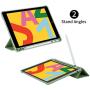 iPad 8th Generation/7th Gen Case with Pencil Holder, 10.2 Inch iPad Case for Kids, Slim Trifold Stand Full Body Protective Smart Cover for iPad 8 Gen 2020 & 7 Gen 2019 - Green