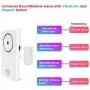 Tritace Universal Door/Window Alarm with Vibration and Magnet Sensor - Pool Door Alarm with Loud 120db Ring - Security Systems for Sliding, Glass, Main Entrance - With Extra 15 LR 44 Spare Batteries