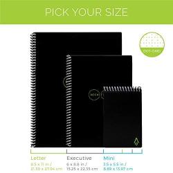 Rocketbook Smart Reusable Notebook - Dot-Grid Eco-Friendly Notebook with 1 Pilot Frixion Pen & 1 Microfiber Cloth Included - Beacon Orange Cover, Mini Size (3.5'' x 5.5'')