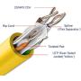 Newyork Cables Cat6A Riser (CMR) 1000ft - 23AWG 4 Pair Solid Bare Copper, 750MHz, Unshielded Twisted Pair (UTP), Available in Blue, White, Green, Black & Yellow Color