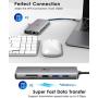 USB C Docking Station Dual Monitor, 12-in-1 Triple Display USB C Adapter for Windows with Dual 4K HDMI, VGA, Gigabit Ethernet, 2 USB 3.0, 2 USB 2.0, 87W PD, SD/TF Card Reader, AUX, for Type-C Laptops