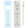Mribo Wii Remote Controller, Replacement Remote Game Controller with Silicone Case and Wrist Strap for Nintendo Wii and Wii U (White)