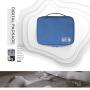 Emoly Electronic Organizer Travel, Universal Waterproof Carrying Case Cable Organizer Electronics Accessories Cases for USB Cables, Charger, Power Bank, Phone, E-Book Kindle, iPad or Tablet (Blue)
