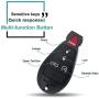 SELEAD 2pcs Keyless Entry Remote Control Car Key Fob fit for Dodge Magnum Charger 08-15 for Jeep Grand Cherokee Antitheft Keyless Entry Systems 56046639AE 3 Buttons Black