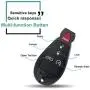 SELEAD 2pcs Keyless Entry Remote Control Car Key Fob fit for Dodge Magnum Charger 08-15 for Jeep Grand Cherokee Antitheft Keyless Entry Systems 56046639AE 3 Buttons Black