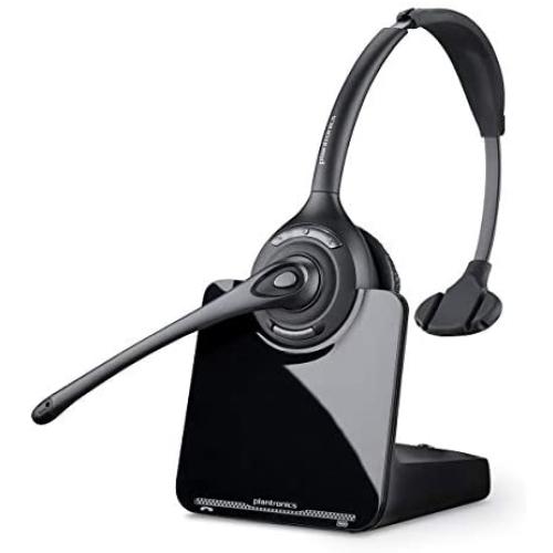Poly - CS510 Support Convertible Wireless Headset (Plantronics) - Over-the-Head One Ear/Monaural Headset - DECT 6.0 - Connects to Desk Phone - Telephone Headset