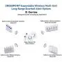 Wireless Doorbell by SadoTech – Waterproof Door Bells & Chimes Wireless Kit, 1000-ft Range,52 Door Bell Chimes, 4 Volume Levels with LED, Wireless Doorbells w/ 1 Receiver & 1 Button, Crosspoint, Black