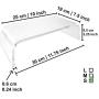 AMT Acrylic Monitor Stand Clear Monitor Stand Clear Monitor Riser Laptop/PC/Multimedia Monitor Stand for Home Office (Small)