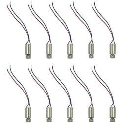 Hxchen 10Pcs 610 Vibration Motor DC1.5-4.5V 6mm x 10mm Miniature Micro Vibrating Vibration Coreless Motor 8000RPM Small Electric Motors with 2 Wires