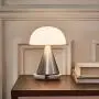 Lexon MINA L - Portable LED lamp, 24 Hours of Battery Life, 9 Ambient Colors with Pressure Dimmer Switch Light, IPX4 Water Resistance, QI Charging or USB-C - Aluminium/Alu Poli