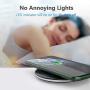 Yootech Wireless Charger,Qi-Certified 10W Max Fast Wireless Charging Pad Compatible with iPhone 11/11 Pro/11 Pro Max/XS MAX/XR/XS/X/8, Samsung Galaxy Note 10/S10/S9/S8,AirPods Pro(No AC Adapter)